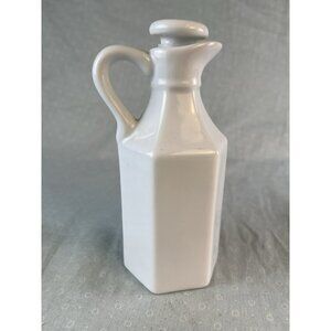 Vtg Link Charter Int'l Ltd Creamer Cruet Handle Lid White